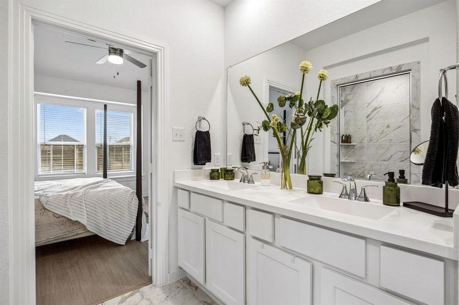 Furnished interior view inside a new home in Solterra Texas, Mesquite (Image 14).