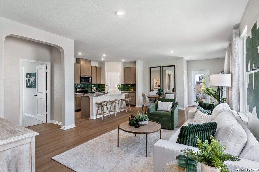 Furnished interior view inside a new home in Woodside Farms, Seguin (Image 3).