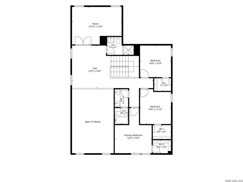 2D floor plan layout of this home in Thomas Pond, San Antonio, TX (Image 6).