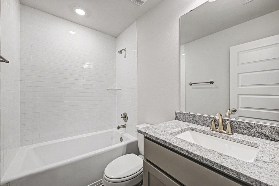 Furnished interior view inside a new home in Greystone, Angleton (Image 3).