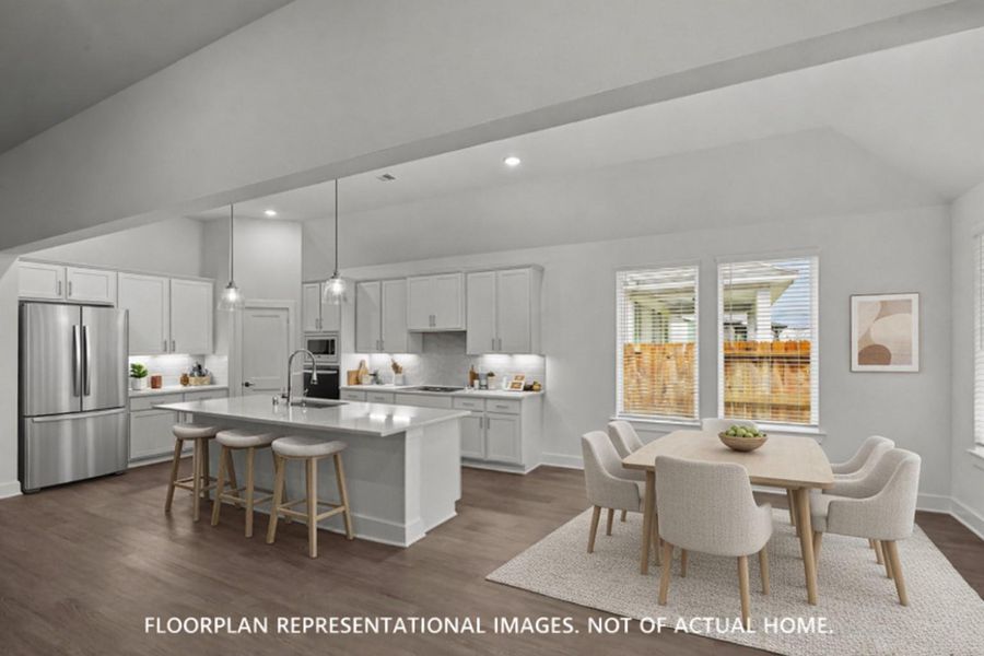 Furnished interior view inside a new home in Lone Star Landing, Montgomery (Image 5).