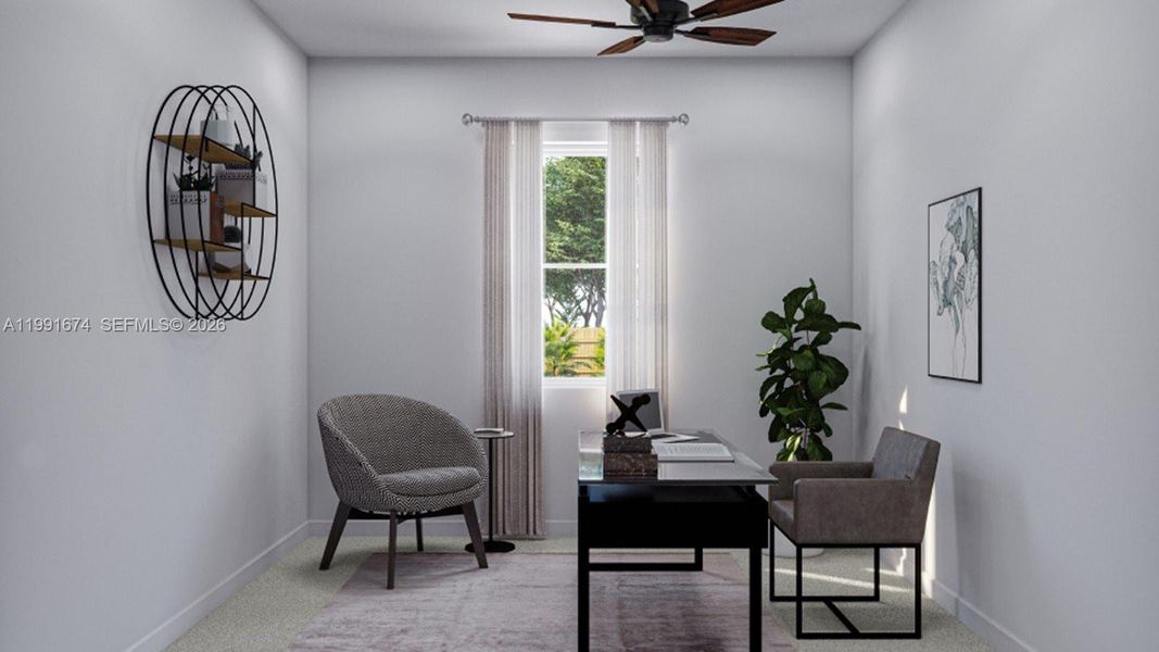 Furnished interior view inside a new home in Acacia Groves, Homestead (Image 12).
