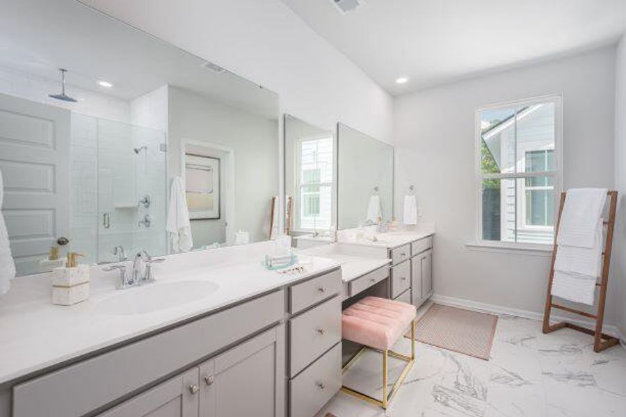 Furnished interior view inside a new home in Heron's Walk at Summers Corner: Row Collection, Summerville (Image 3).