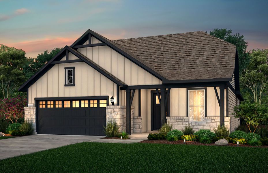 Representative exterior photo of a completed home built from the Mainstay by Del Webb in Sun City Texas, Georgetown, TX (Image 32).