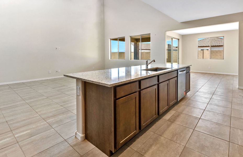 Furnished interior view inside a new home in El Rancho Santa Rosa, Maricopa (Image 10).