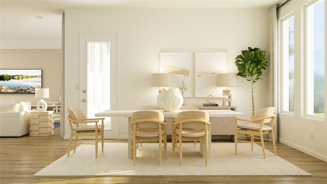 Furnished interior view inside a new home in Samara, League City (Image 4). Furnished interior view inside a new home in Samara, League City (Image 4).