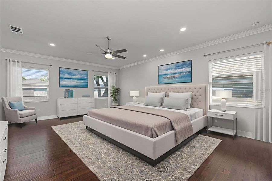 Furnished interior view inside a new home in , Tampa (Image 37).