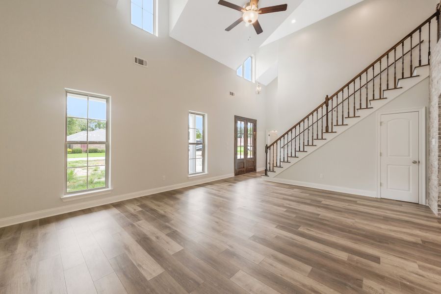 Representative unfurnished interior of a home built from the The Evangeline by Manuel Builders in Chapel Bend, Montgomery (Image 13). Representative unfurnished interior of a home built from the The Evangeline by Manuel Builders in Chapel Bend, Montgomery (Image 13).