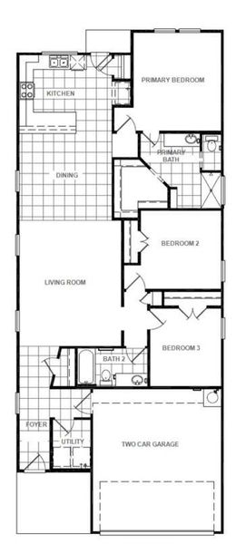 2D floor plan layout of this home in Azalea, Pattison, TX (Image 2). 2D floor plan layout of this home in Azalea, Pattison, TX (Image 2).