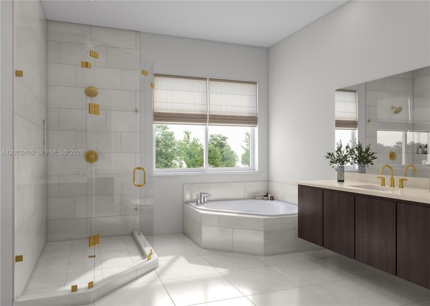 Furnished interior view inside a new home in Parkland Royale, Parkland (Image 20).