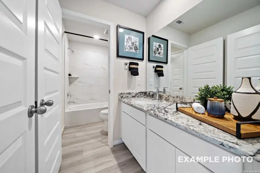 Furnished interior view inside a new home in Agave, San Antonio (Image 12).