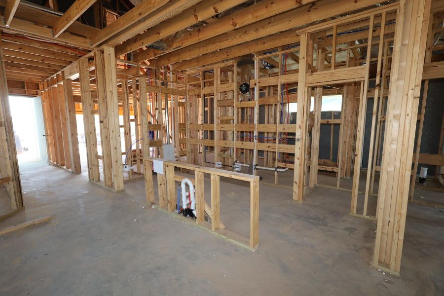 In-progress construction of a new home in Brookewater 45' Homesites, Rosenberg, TX (Image 7). In-progress construction of a new home in Brookewater 45' Homesites, Rosenberg, TX (Image 7).