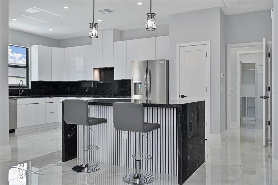 Furnished interior view inside a new home in , Cape Coral (Image 9). Furnished interior view inside a new home in , Cape Coral (Image 9).
