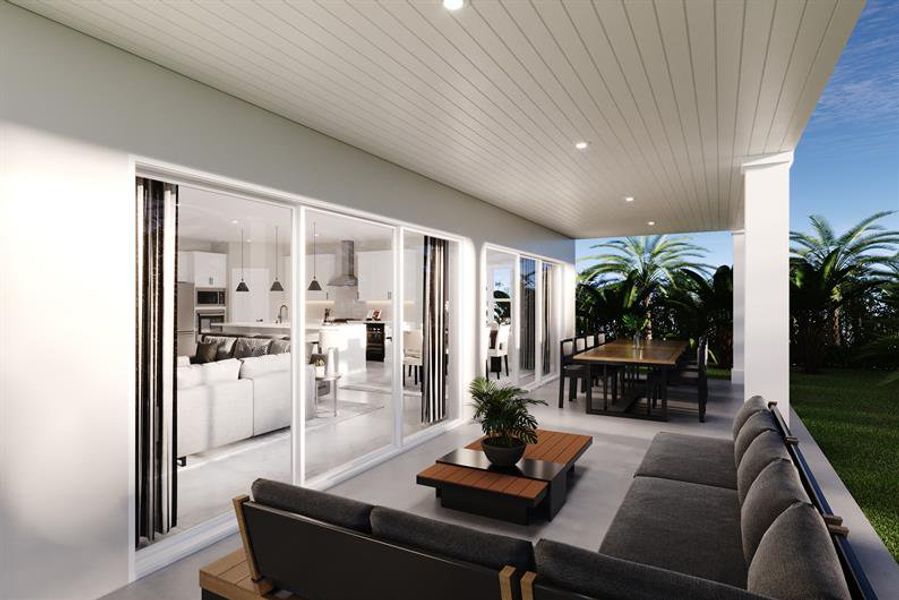 Representative furnished interior of a home built from the Laguna by Ryan Homes in Lake Mattie Preserve Estates, Auburndale (Image 3).