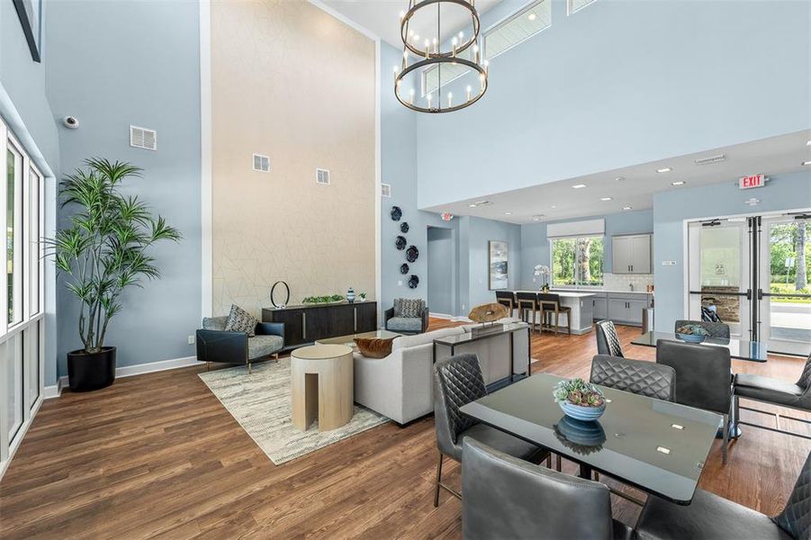 Furnished interior view inside a new home in , Clermont (Image 10).