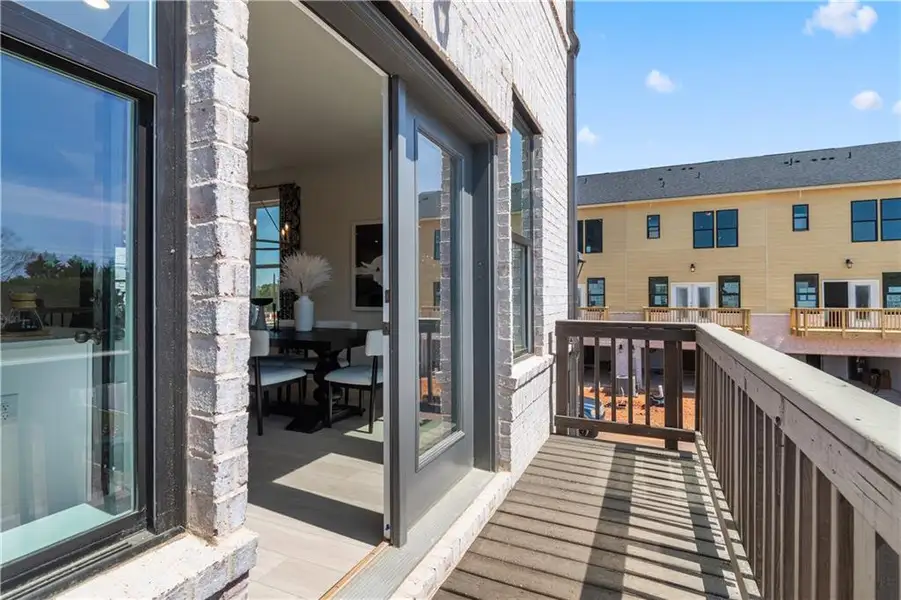 Exterior details and patio area of a home in Silverock, McDonough (Image 4).