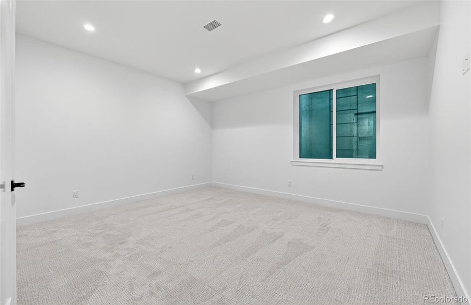 Basement bedroom or workout room
