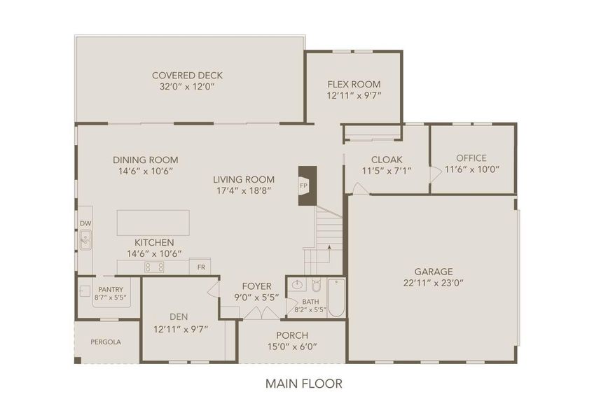 First Floor Rendering