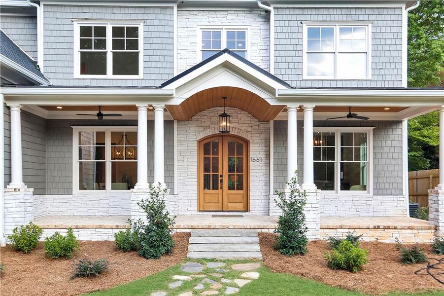 Front exterior of a new home in , Decatur, GA, highlighting curb appeal (Image 23).