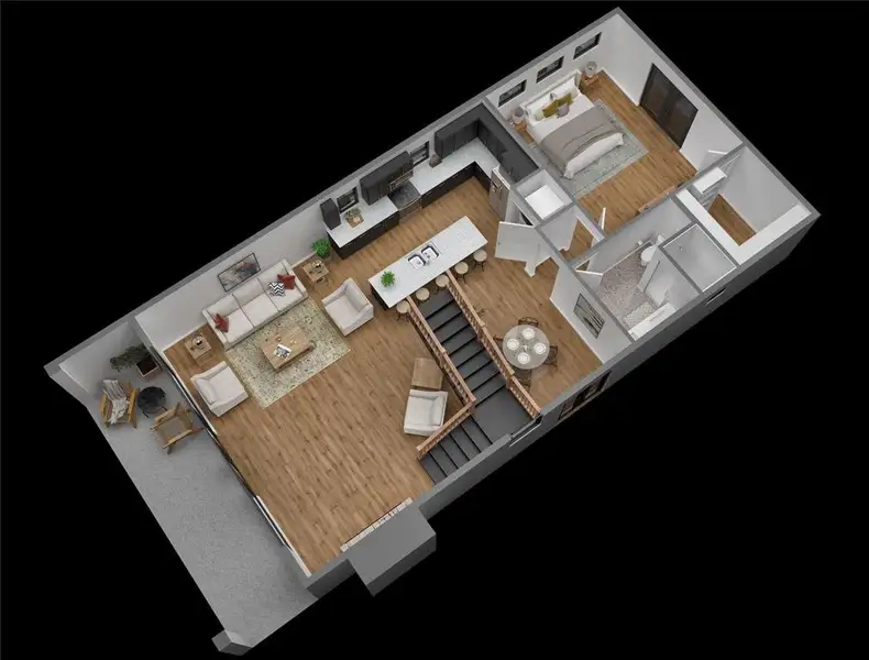 2D floor plan layout of this home in , Glen Rose, TX (Image 3).