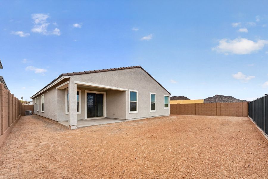 Exterior details and patio area of a home in Ladera Trails, Queen Creek (Image 2). Exterior details and patio area of a home in Ladera Trails, Queen Creek (Image 2).