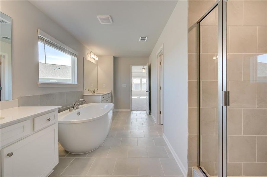 Furnished interior view inside a new home in Grandview at Millers Mill, Stockbridge (Image 12).