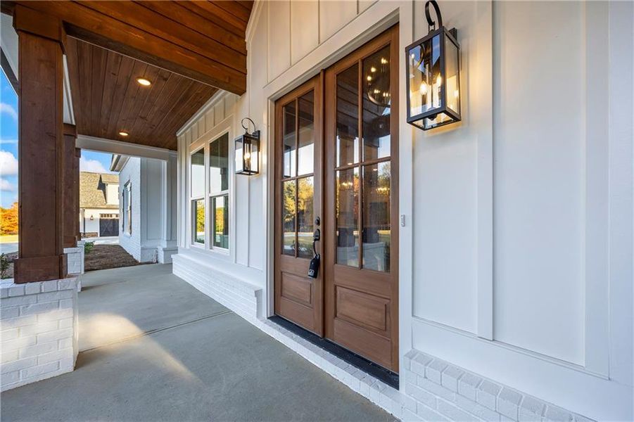 Exterior details and patio area of a home in , Monroe (Image 37).