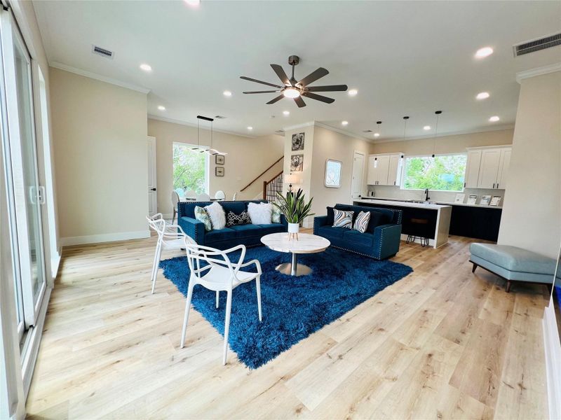 Furnished interior view inside a new home in , Houston (Image 13).