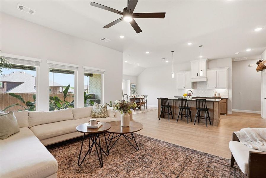 Furnished interior view inside a new home in Hayes Crossing, Midlothian (Image 12).