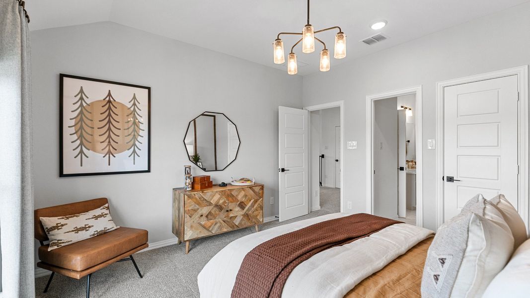 Representative furnished interior of a home built from the Magnolia by DRB Homes in Azalea, Pattison (Image 16).
