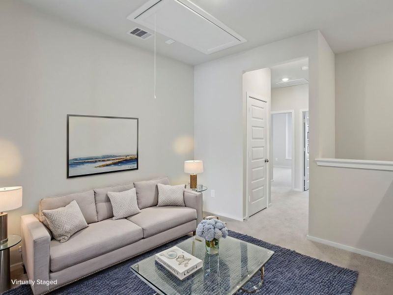 Furnished interior view inside a new home in Kemah Crossing - City Series, Kemah (Image 6). Furnished interior view inside a new home in Kemah Crossing - City Series, Kemah (Image 6).