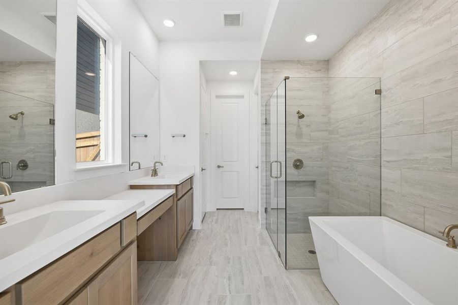 Furnished interior view inside a new home in Wildflower Ranch: 50ft. lots, Dish (Image 14). Furnished interior view inside a new home in Wildflower Ranch: 50ft. lots, Dish (Image 14).