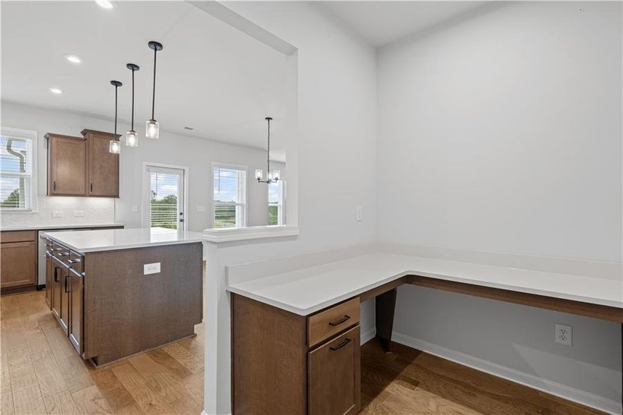 Furnished interior view inside a new home in Reunion, Flowery Branch (Image 8). Furnished interior view inside a new home in Reunion, Flowery Branch (Image 8).