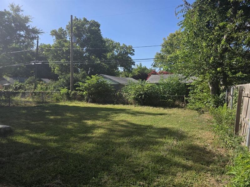 View of fenced backyard View of fenced backyard
