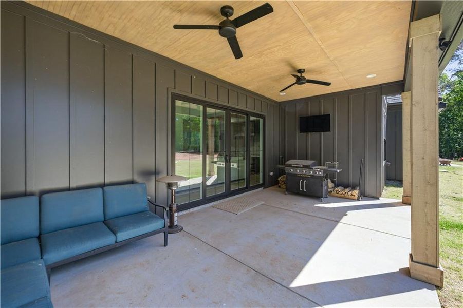 Exterior details and patio area of a home in , Good Hope (Image 3).