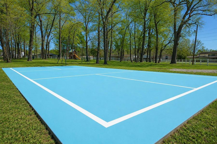 Recreation year round with this community sports court!