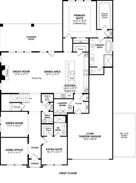 The Stirling floor plan by K. Hovnanian Homes. 1st Floor Shown. *Prices, plans, dimensions, features, specifications, materials, and availability of homes or communities are subject to change without notice or obligation. The Stirling floor plan by K. Hovnanian Homes. 1st Floor Shown. *Prices, plans, dimensions, features, specifications, materials, and availability of homes or communities are subject to change without notice or obligation.