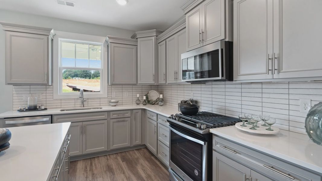 Kitchen of The Drayton Design by DRB Homes