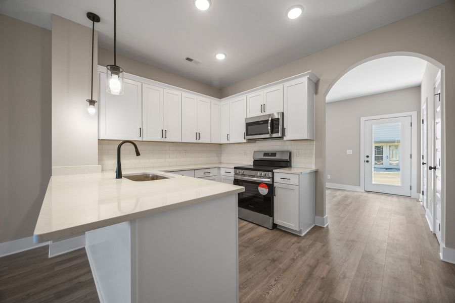 Modern Kitchen With Designer Finishes in The Sedona Modern Kitchen With Designer Finishes in The Sedona