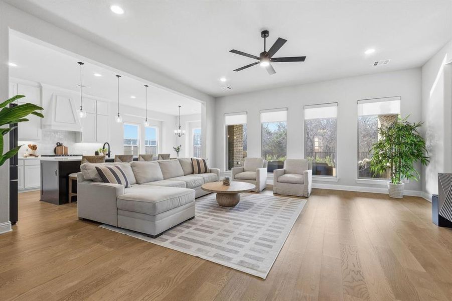 Furnished interior view inside a new home in , Midlothian (Image 7).