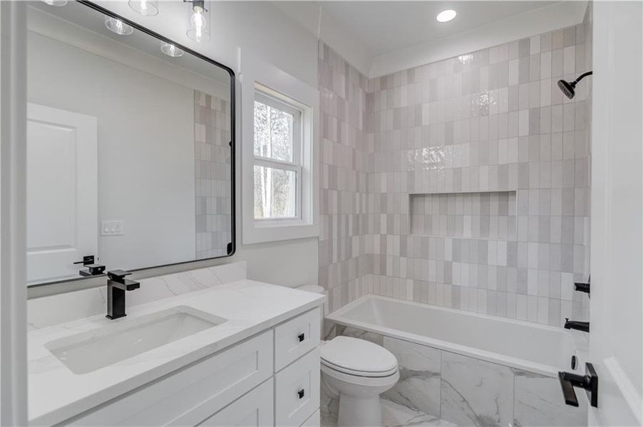 Furnished interior view inside a new home in , Hoschton (Image 27).