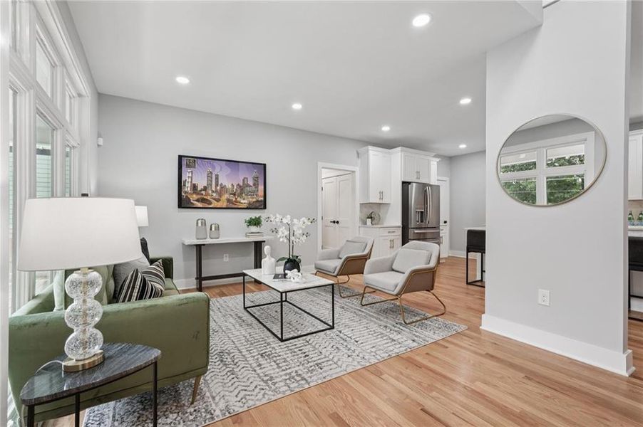 Furnished interior view inside a new home in , Decatur (Image 3). Furnished interior view inside a new home in , Decatur (Image 3).