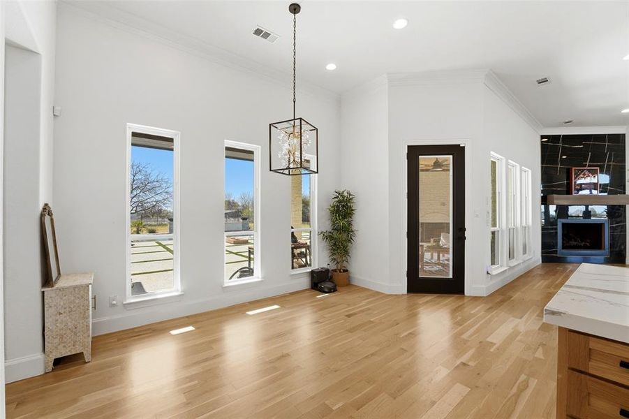 Furnished interior view inside a new home in , Rockwall (Image 12).