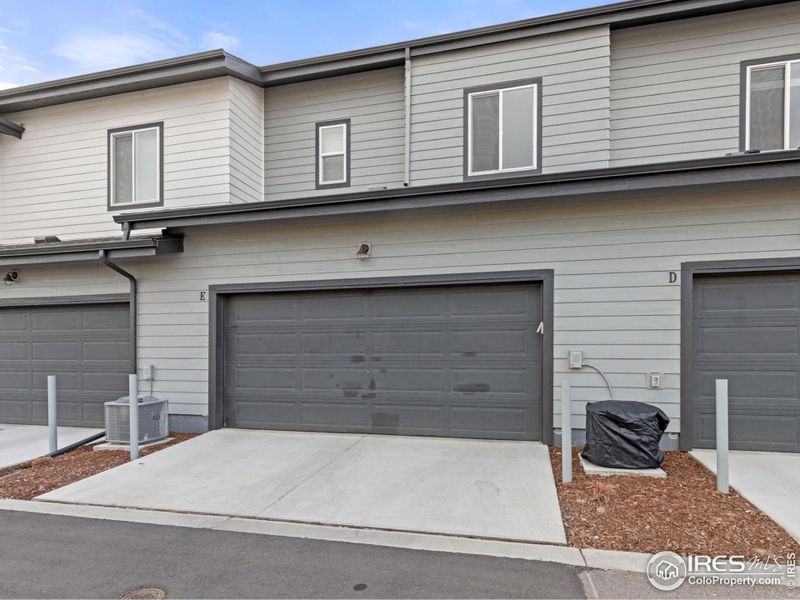 2 car attached garage