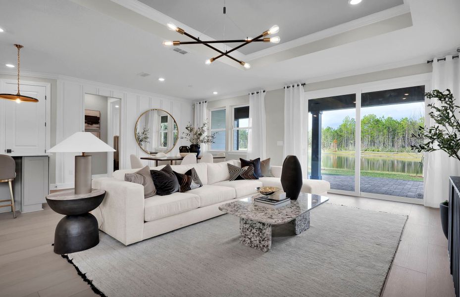 Furnished interior view inside a new home in Murray Farms, Middleburg (Image 21). Furnished interior view inside a new home in Murray Farms, Middleburg (Image 21).