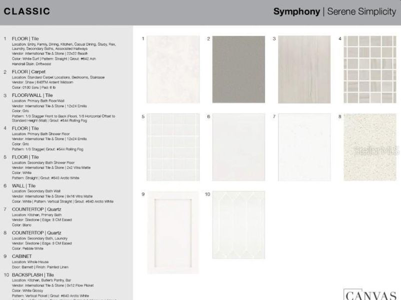 Sample of building materials used in homes in Indigo Creek, Apollo Beach (Image 24).