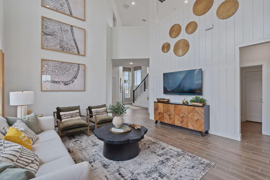 Representative furnished interior of a home built from the Durham by Chesmar Homes in Jordan Ranch 40's, Fulshear (Image 8).