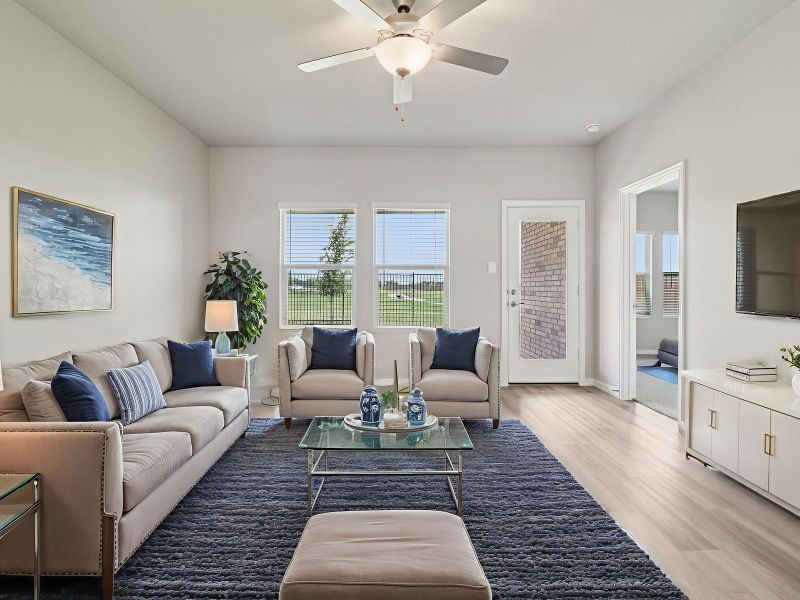 Furnished interior view inside a new home in Eastridge - Spring Series, McKinney (Image 3).