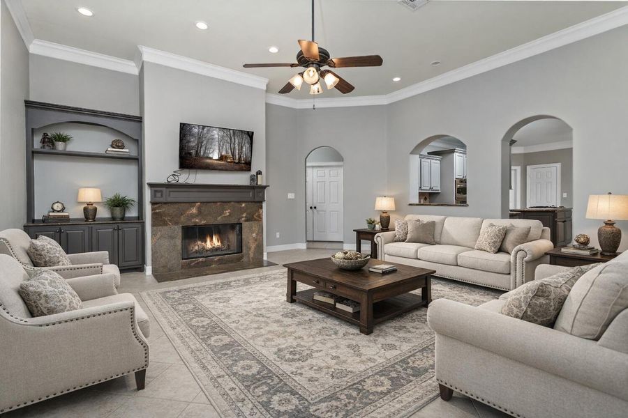 Furnished interior view inside a new home in , Beaumont (Image 3).
