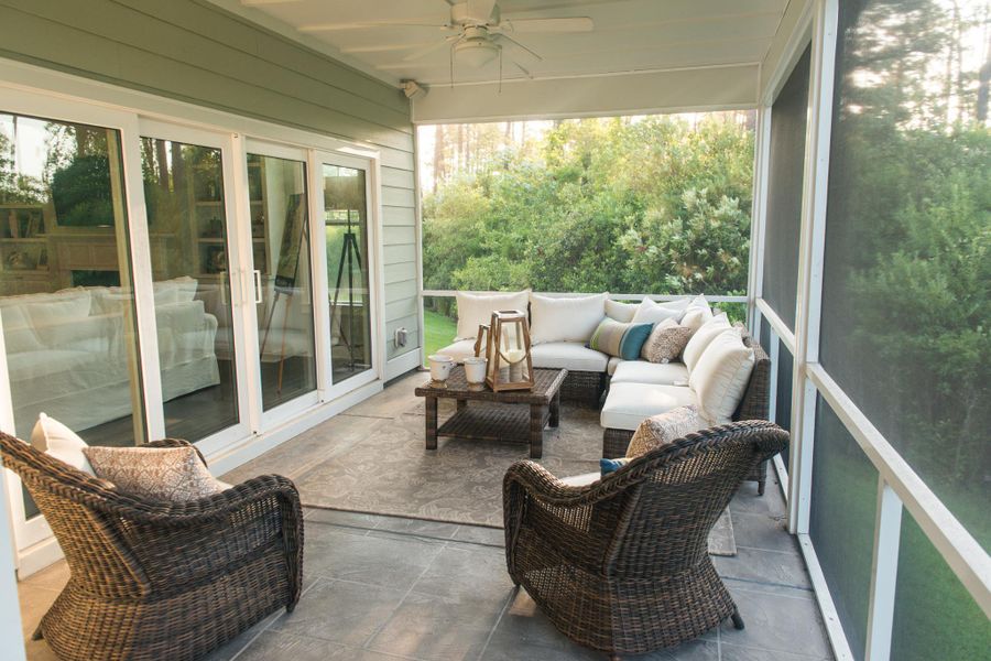 Representative furnished interior of a home built from the Helmsley by Bill Clark Homes in The Sanctuary at Sunset Beach, Sunset Beach (Image 111). Representative furnished interior of a home built from the Helmsley by Bill Clark Homes in The Sanctuary at Sunset Beach, Sunset Beach (Image 111).